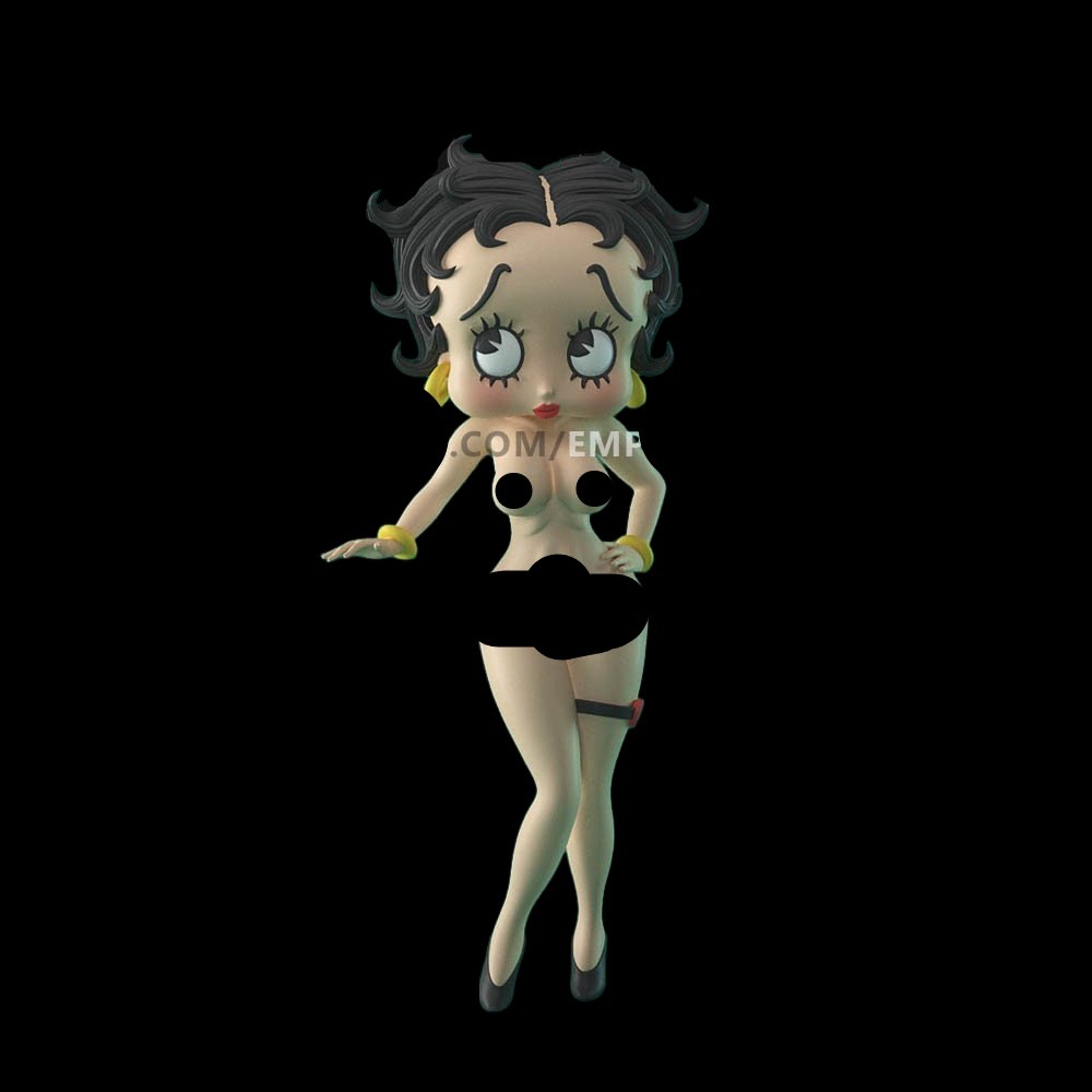 Betty Boop | 3D Printed | Fun Art | Unpainted | NSFW Version | Figurine |  Figure | Miniature | Sexy |