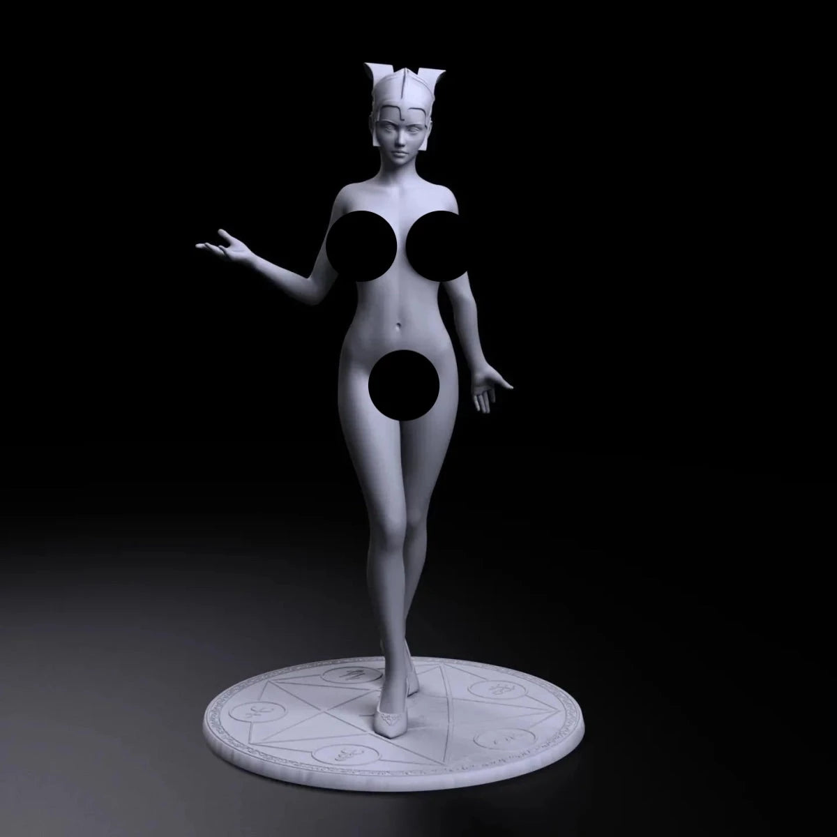 Figura desnuda de reina alienígena en miniatura de resina NSFW