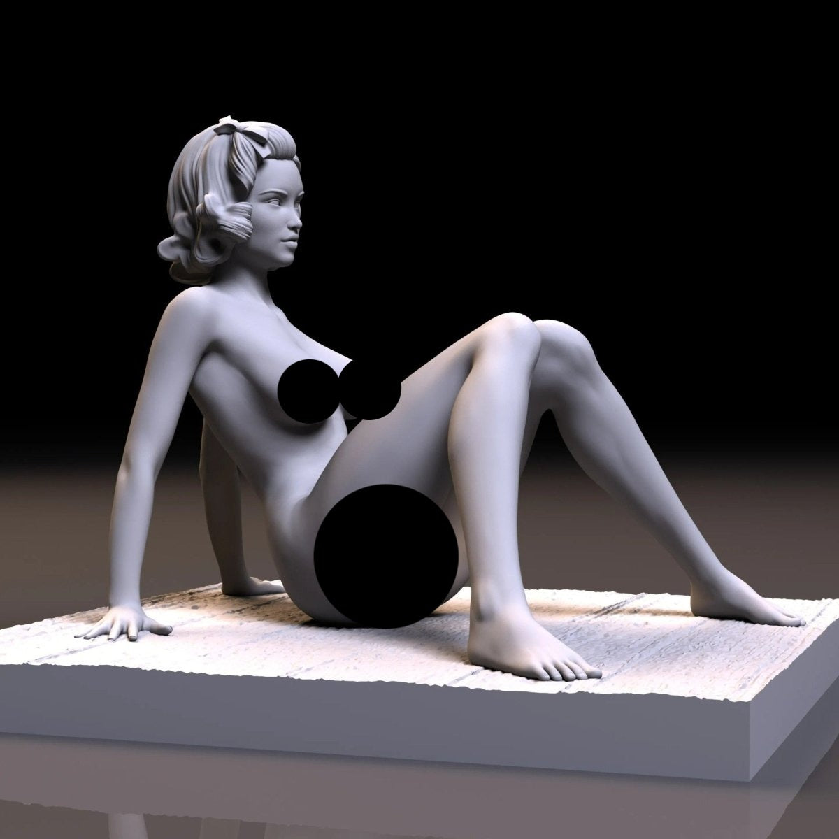 NSFW Resin Miniature Virgin girl | Bondage | NSFW | Sexy | Nude Figure