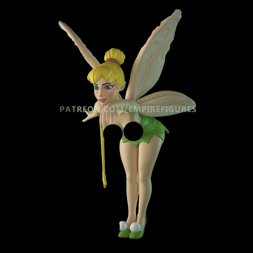 Tinkerbell NSFW 3D Printed Figurine Fun Art Unpainted by EmpireFigures