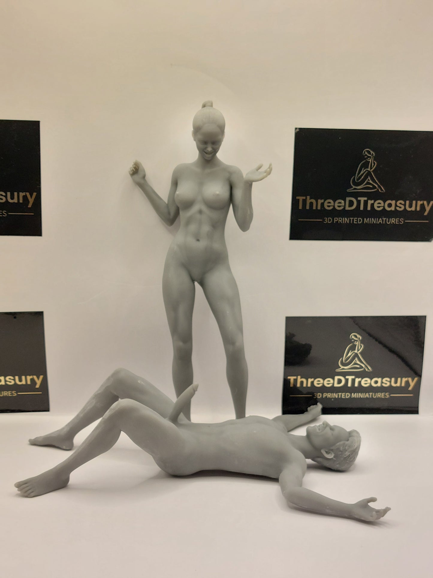 Couple DOMINA 7 Mature Miniature imprimée en 3D FanArt par Masters Of Prints Statues et figurines de collection