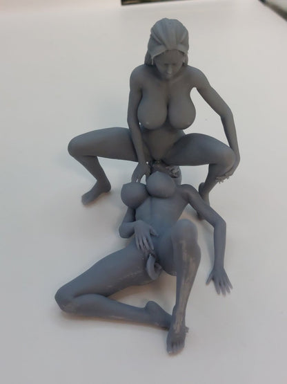 Alice and Julia lesbian game | NSFW 3D Printed Figurine | Fanart | Unpainted | Miniature by Mister_lo0l
