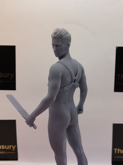 Chris - Paddle 1 | 3D Printed | Fanart | Unpainted | NSFW Version | Figurine | Figure | Miniature | Sexy |