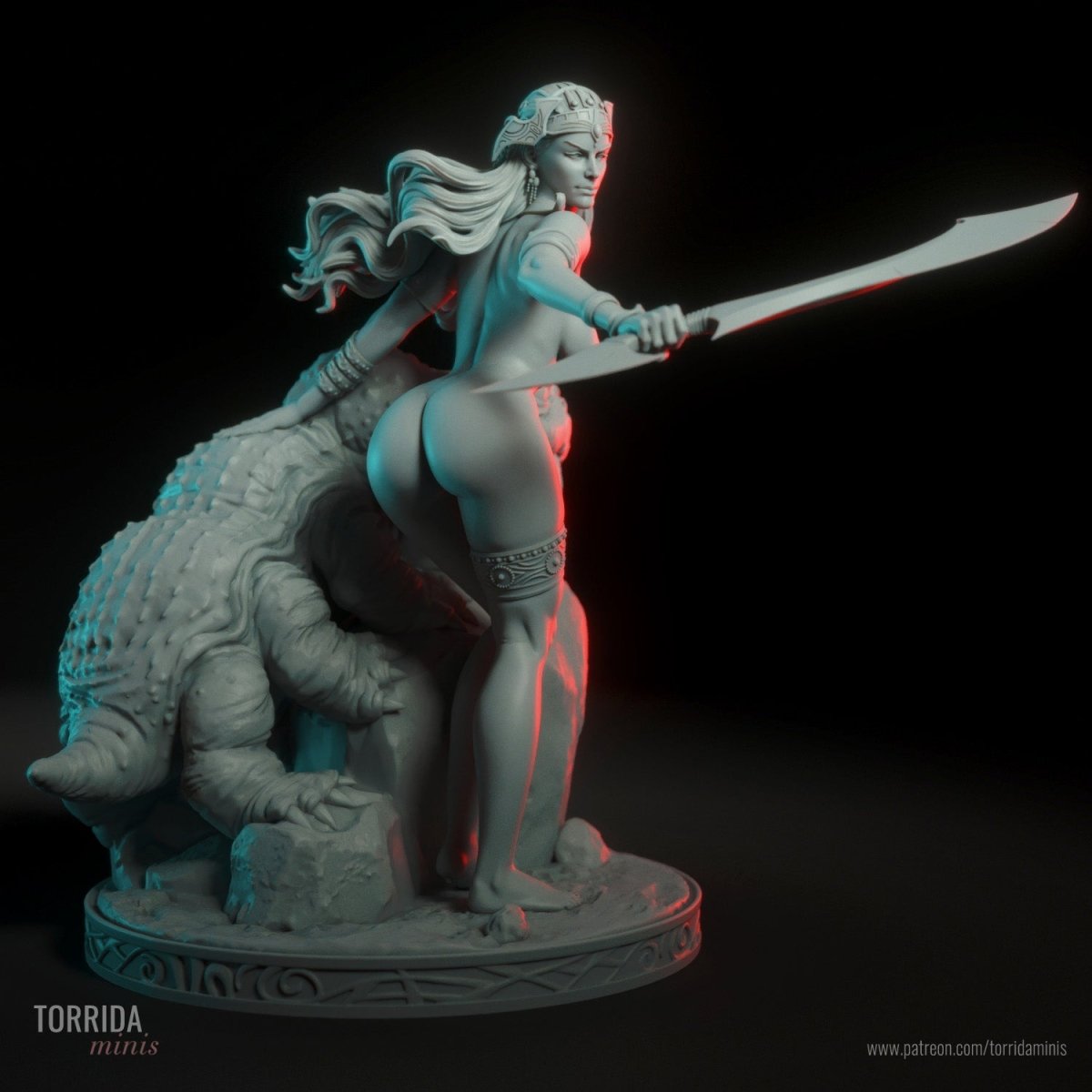 Dejah Thoris NSFW 3D Printed figure Fanart