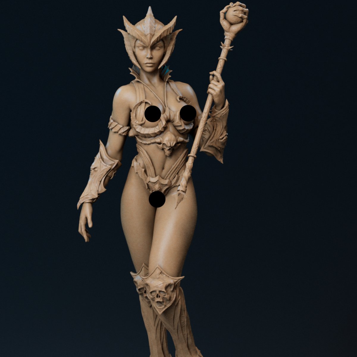 Evil-Lyn Adult Resin Figure Nude Garage Kit