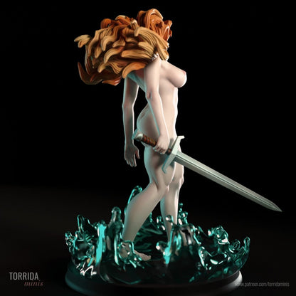 Lady of the lake NSFW 3d Printed miniature