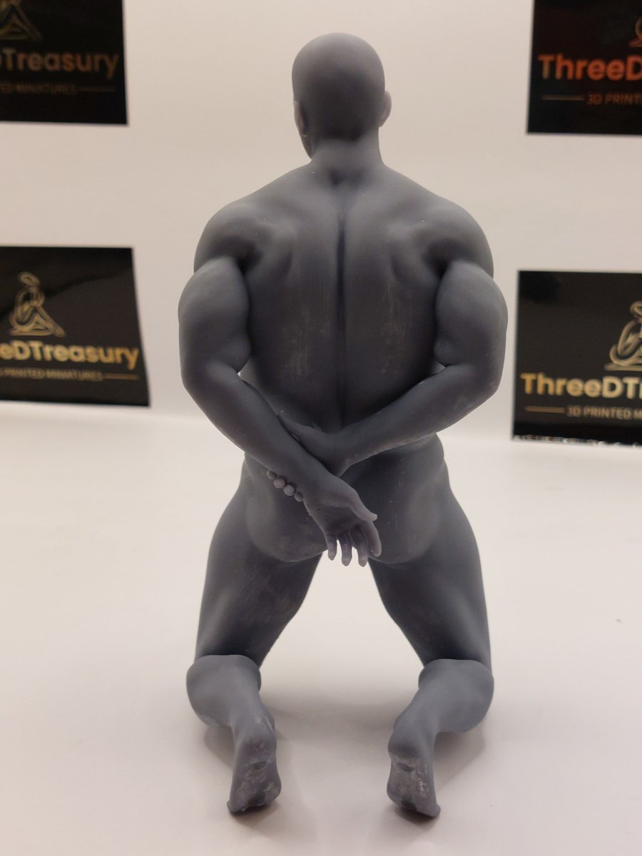 Men alone 2 | 3D Printed | Fanart | Unpainted | Miniature | Bondage | NSFW Version | Figurine | Figure | Miniature | Sexy |