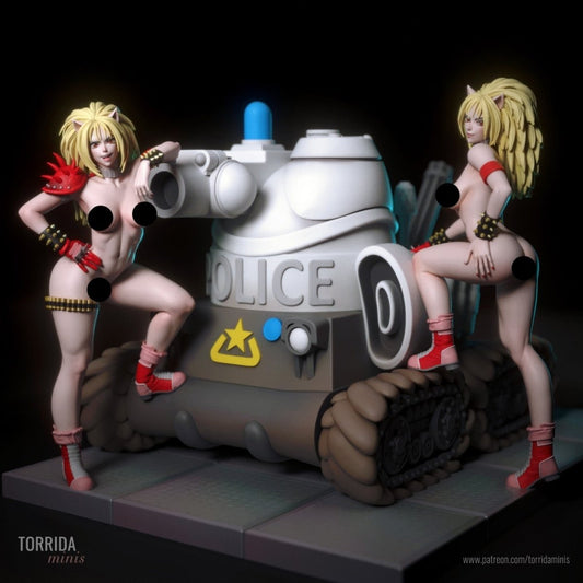 Puma sisters NSFW 3d Printed Statue