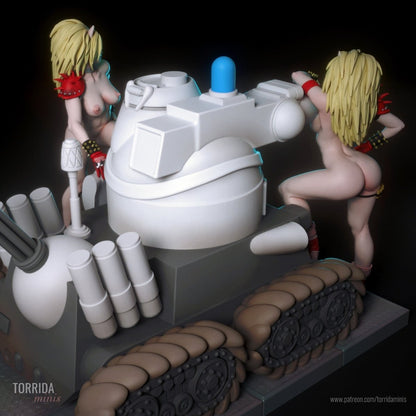 Puma sisters NSFW 3d Printed Statue