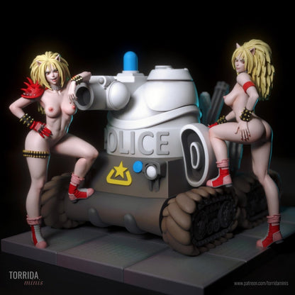 Puma sisters NSFW 3d Printed Statue