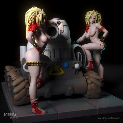 Puma sisters NSFW 3d Printed Statue