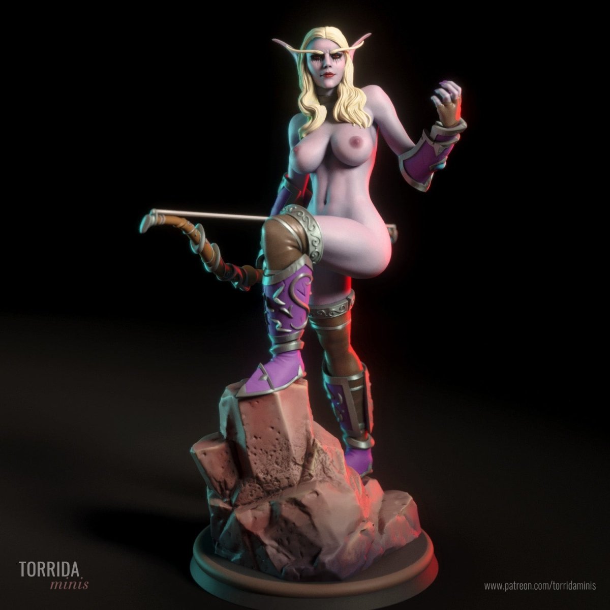 Sylvanas Windrunne NSFW 3D Printed figure