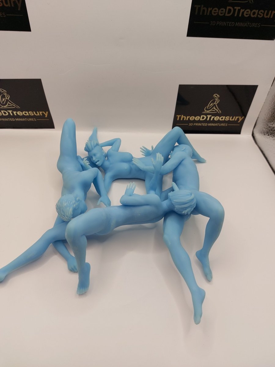 4some 15 Mature 3d Printed miniature FanArt by Masters Of Prints Collectables Statues & Figurines