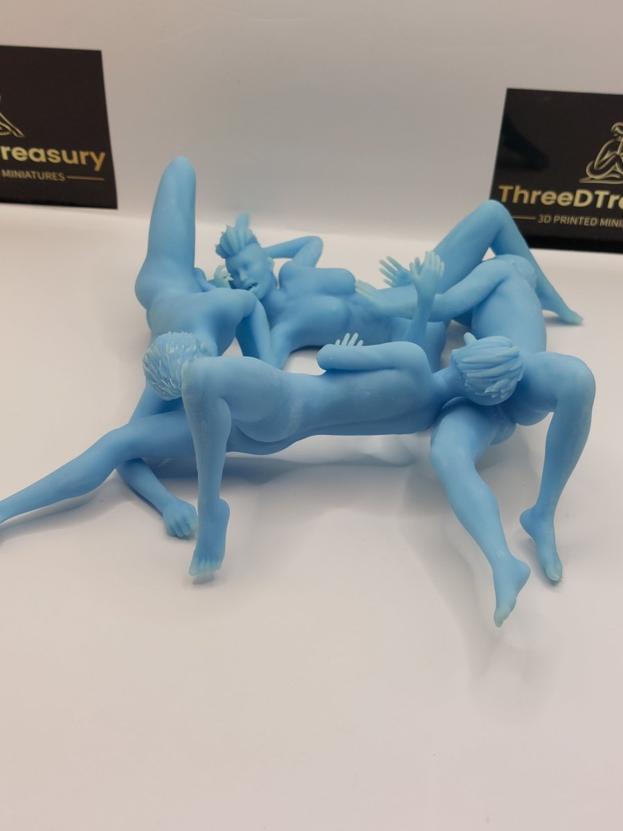 4some 15 Mature 3d Printed miniature FanArt by Masters Of Prints Collectables Statues & Figurines