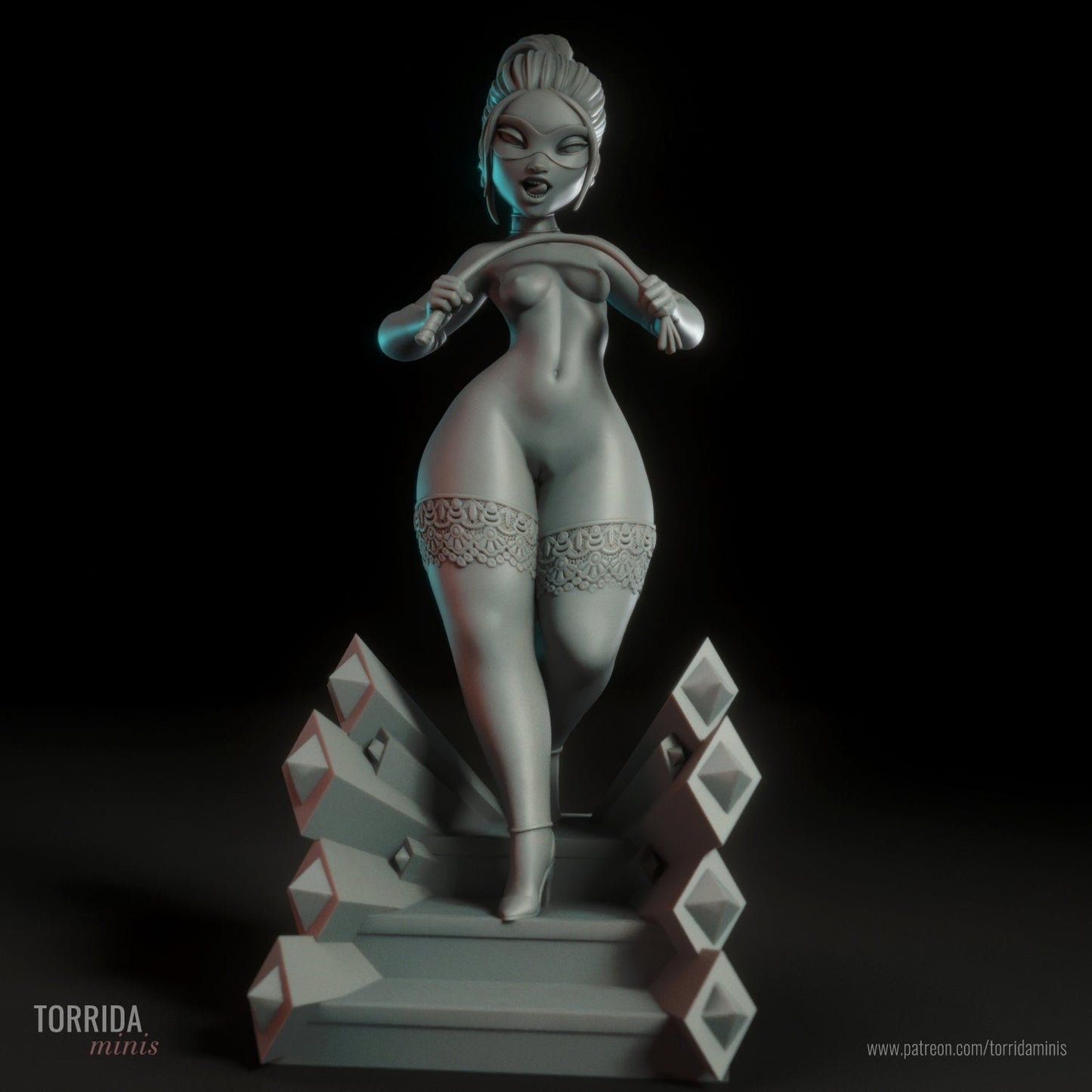 Auntie Mature 3d Printed miniature FanArt by Torrida Scaled Collectables