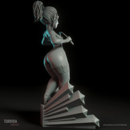 Auntie Mature 3d Printed miniature FanArt by Torrida Scaled Collectables