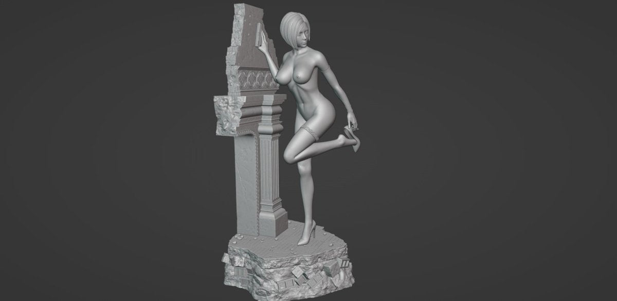 ADA WONG NSFW 3D Printed Miniature | Fun Art | Figurine by Uroboros3D