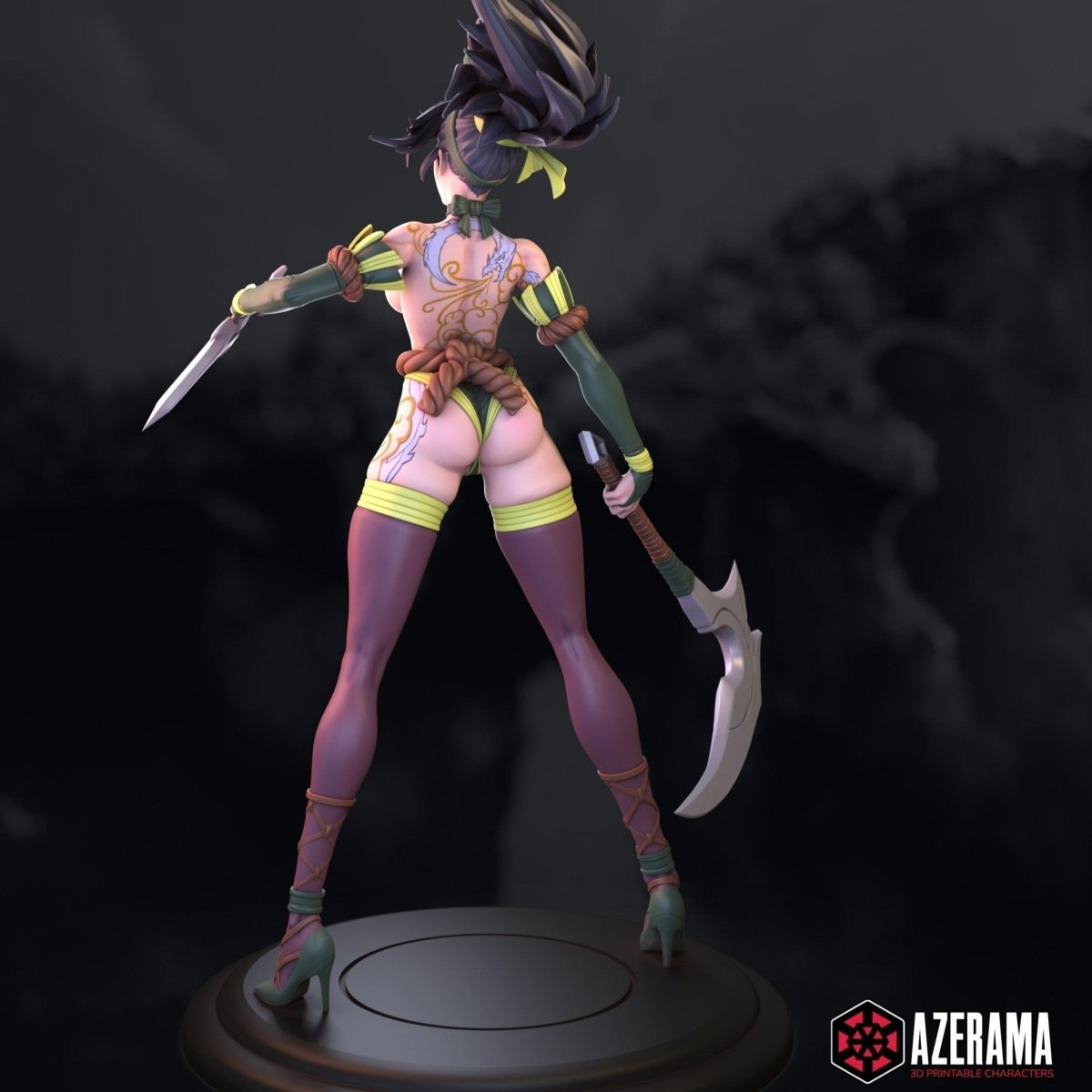 Akali Bunny NSFW 3d Printed Resin Figurines Model Kit Fanart DIY by Azerama