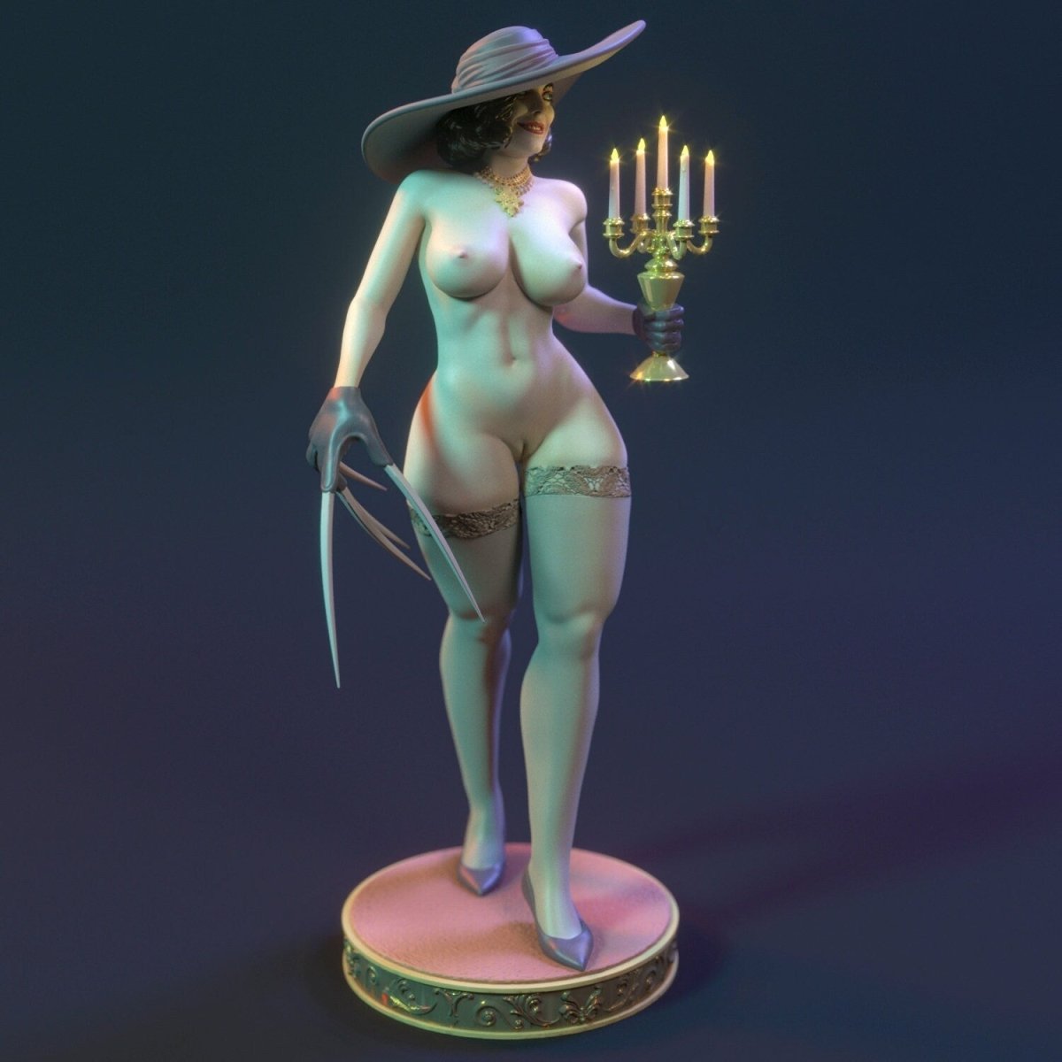 Alcina Lady Dimitrescu NSFW 3D Printed figure Fanart