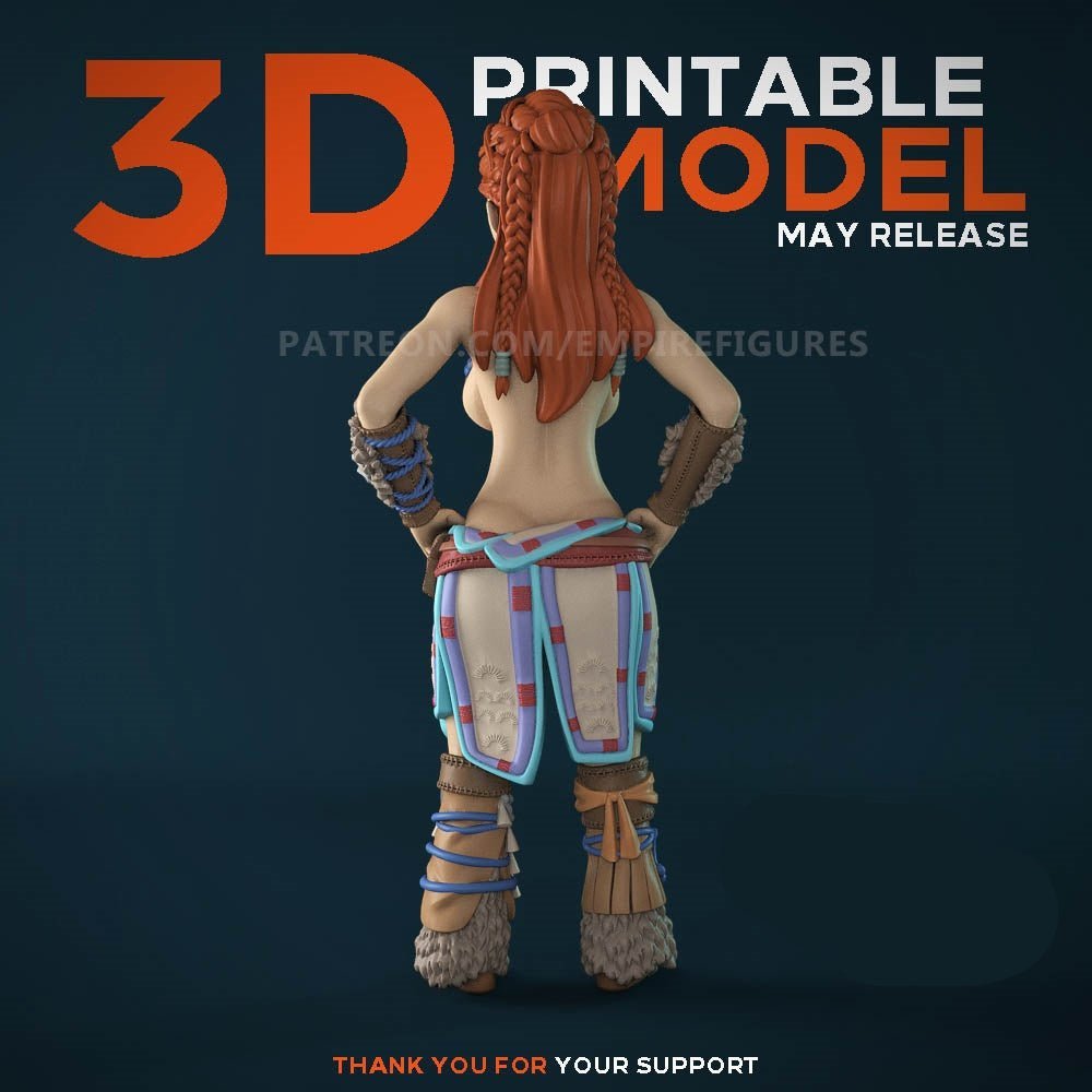 Seni Menyenangkan Koleksi Patung NSFW Cetak 3D Aloy Tidak Dicat oleh EmpireFigurs