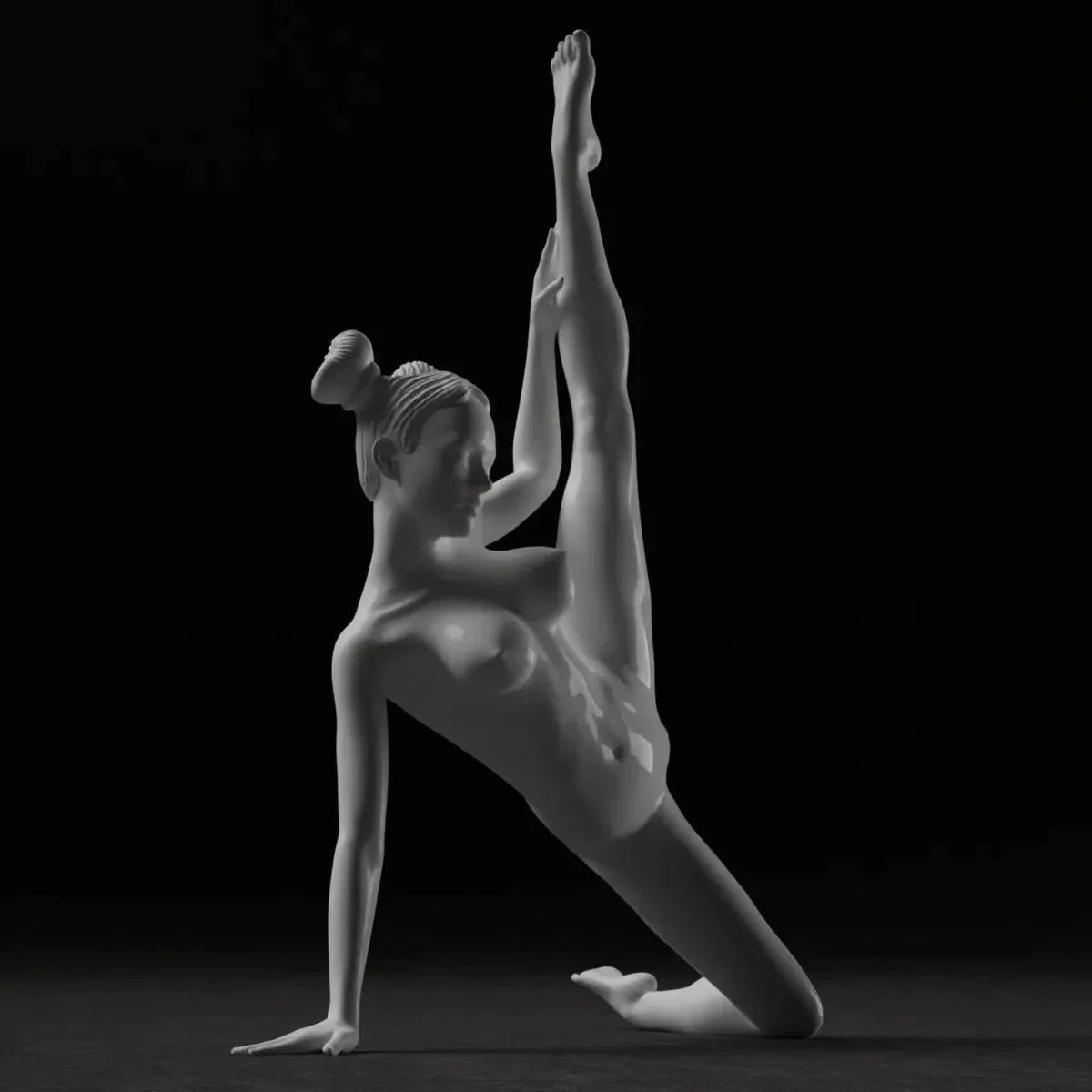 Anna Ballerina nackt | 3D-gedruckt | Fanart | Unbemalt | NSFW-Version | Figur | Abbildung | Miniatur | Sexy |