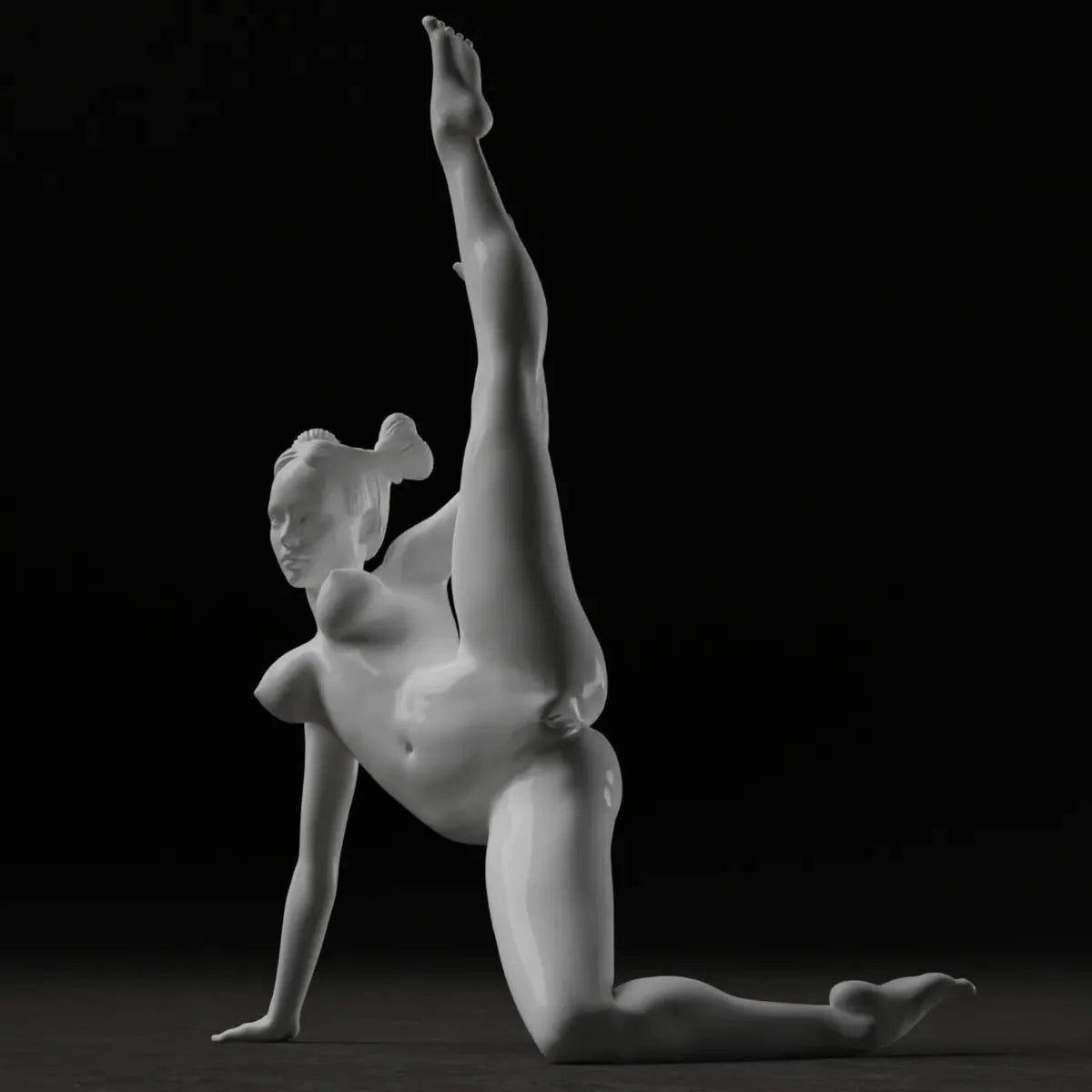 Anna Bailarina Desnuda | Impreso en 3D | Fanart | Sin pintar | Versión NSFW | Estatuilla | Figura | Miniatura | Atractiva |