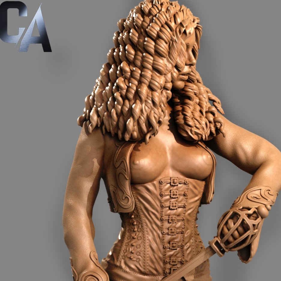 Anna Valerious NSFW 3D Printed Miniature FunArt by ca_3d_art