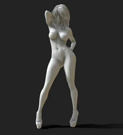 Annamaria posiert 2 | 3D-gedruckt | Fanart | Unbemalt | NSFW-Version | Figur | Abbildung | Miniatur | Sexy |