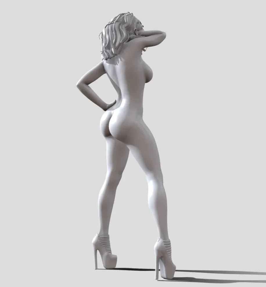 Annamaria Berpose 2 | Cetak 3D | seni penggemar | Tidak dicat | Versi NSFW | Patung | Gambar | Miniatur | Seksi |