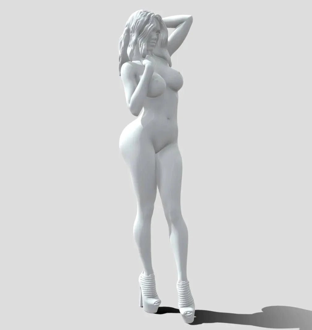 Annamaria posiert | 3D-gedruckt | Fanart | Unbemalt | NSFW-Version | Figur | Abbildung | Miniatur | Sexy |