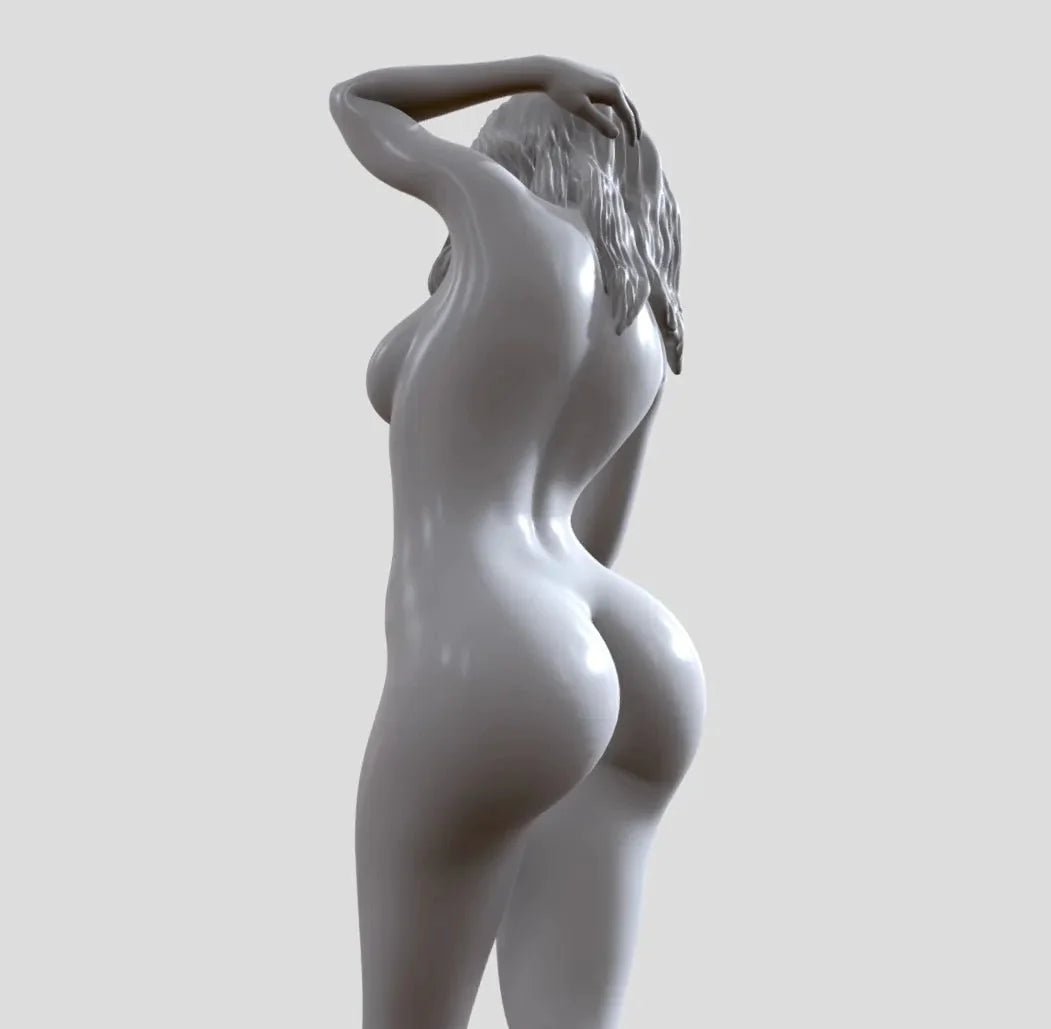 Annamaría posando | Impreso en 3D | Fanart | Sin pintar | Versión NSFW | Estatuilla | Figura | Miniatura | Atractiva |