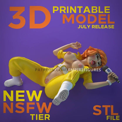 Avril O'Neil Teenage Mutant Ninja Turtles | Imprimé en 3D | Art amusant | Non peint | Version NSFW | Figurines | Chiffre | Miniatures | Sexy |