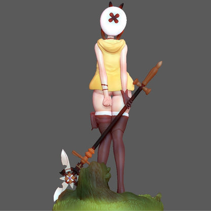 Atelier Ryza NSFW Figure 3D Printed Fanart DIY Garage Kit , Unpainted , NSFW Figurine , Nude Figurine , Sexy Miniature , Bondage figure , Naked Waifu , Adult Figurine , Anime Figure