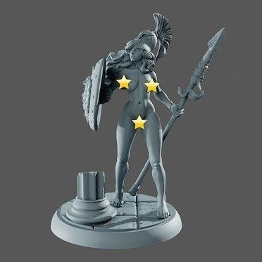 Athene NSFW 3d Printed miniature FanArt by Gaia Miniatures Scaled Collectables Statues & Figurines