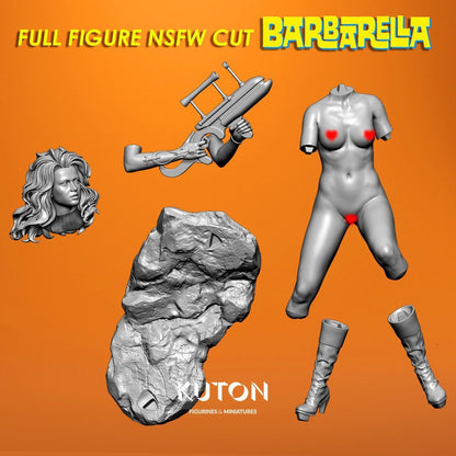 Barbarella NSFW 3d printed Resin Figure Model Kit figurines scale models Fun Art