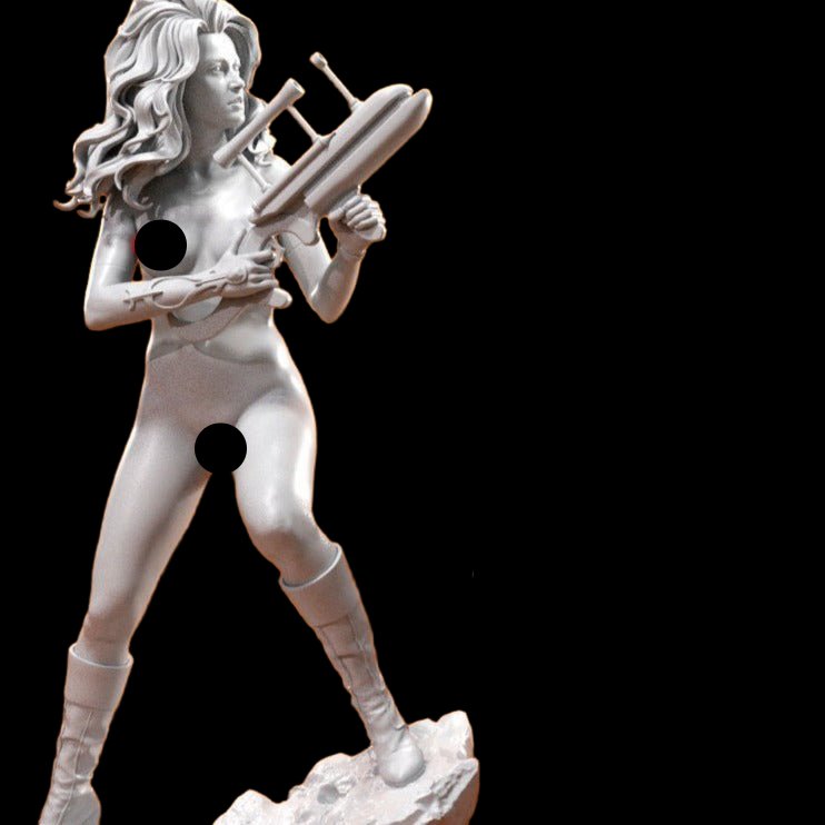 Barbarella NSFW 3d printed Resin Figure Model Kit figurines scale models Fun Art