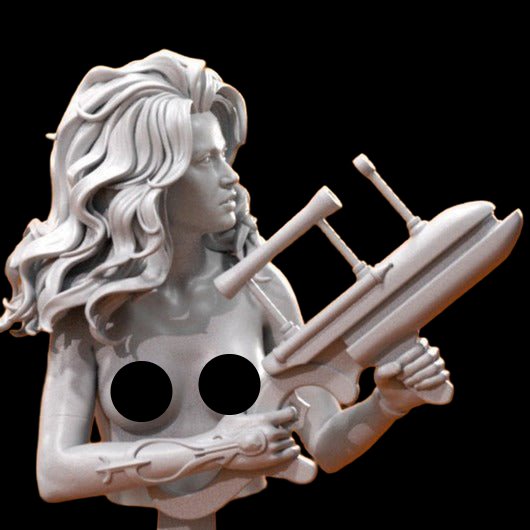 Barbarella NSFW BUST 3d printed Resin Figure Model Kit miniatures figurines collectibles and scale models UNPAINTED Fun Art FIGURINES