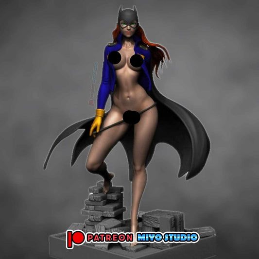 Batgirl NSFW Resin Action Figure 3D Printed Fanart DIY Garage Kit , Unpainted , NSFW Figurine , Nude Figurine , Sexy Miniature , Bondage figure , Naked Waifu , Adult Figurine , Anime Figure