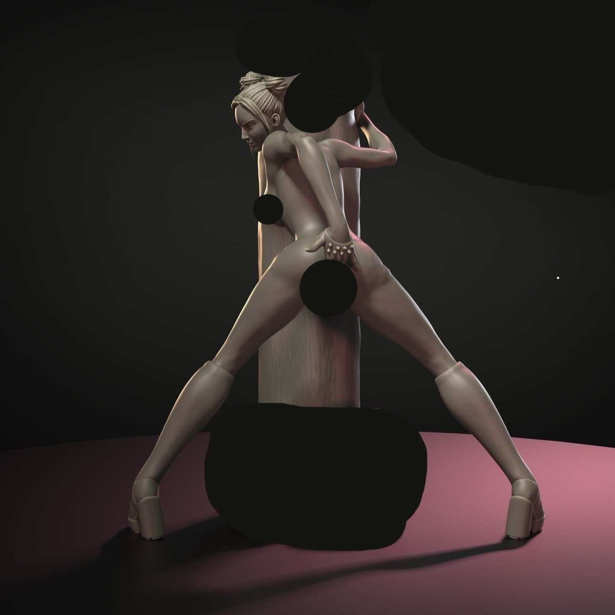 BIG DONG 3 Sex Nude 3d Printed Figure Resin Unpainted Miniature