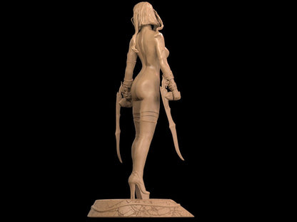 Blood Rayne 3D Printed NSFW Miniature by ca_3d_art Statues Collectible