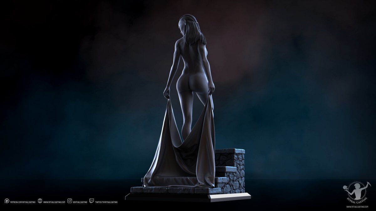 Bonnie NSFW 3D Printed Miniature Fanart by Ritual Casting