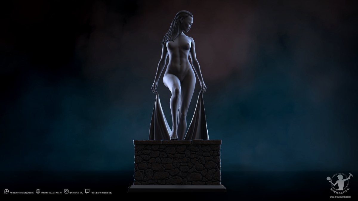 Bonnie NSFW 3D Printed Miniature Fanart by Ritual Casting