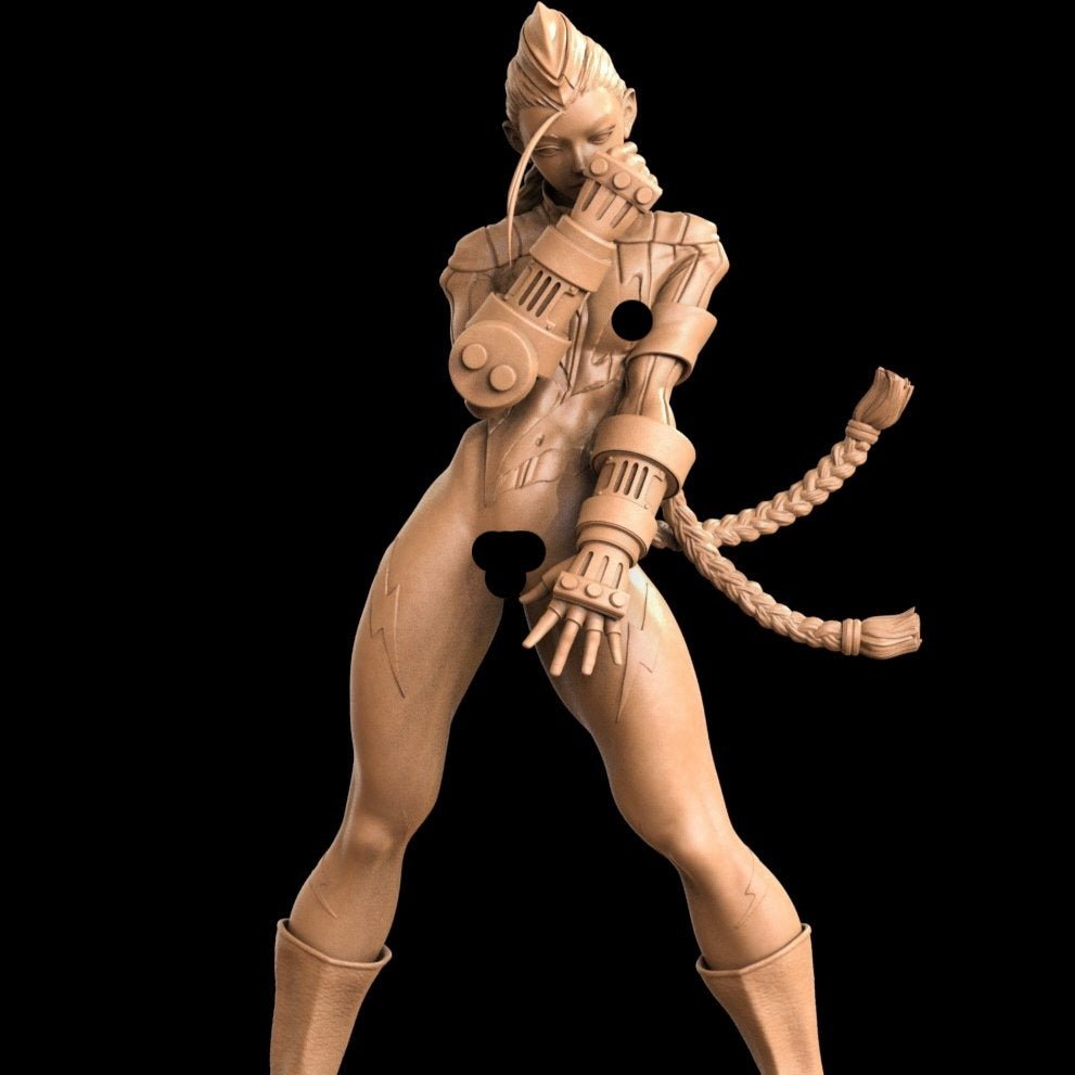 Cammy NSFW 3D Printed figurine Fanart by ca_3d_art Scale Models