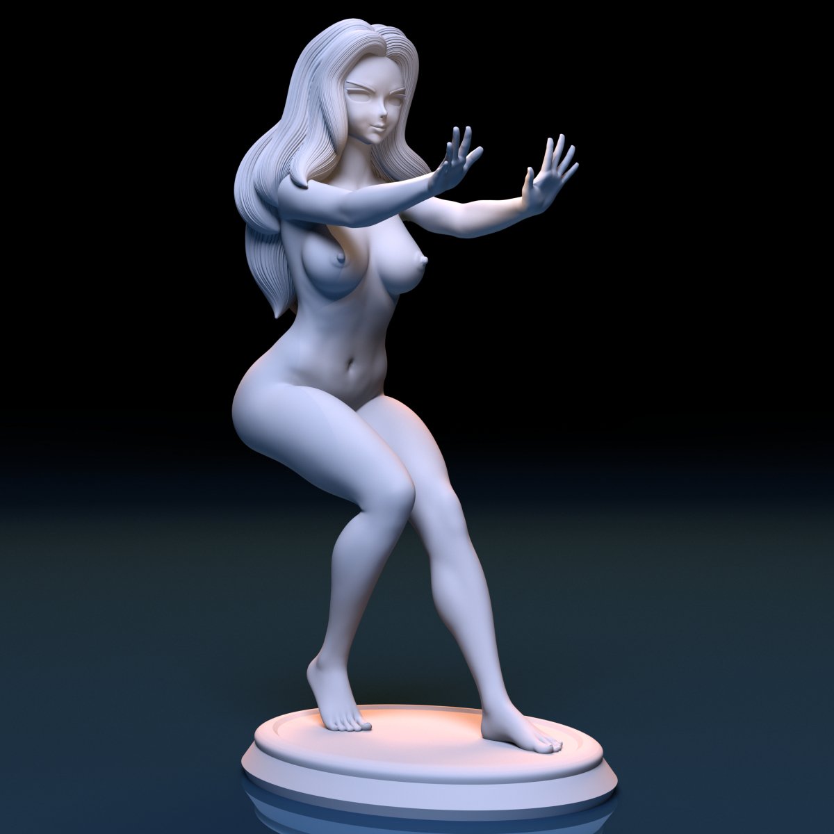 Cana Alberona Naked NSFW Resin Miniature 3D Printed Figurine Fanart Unpainted