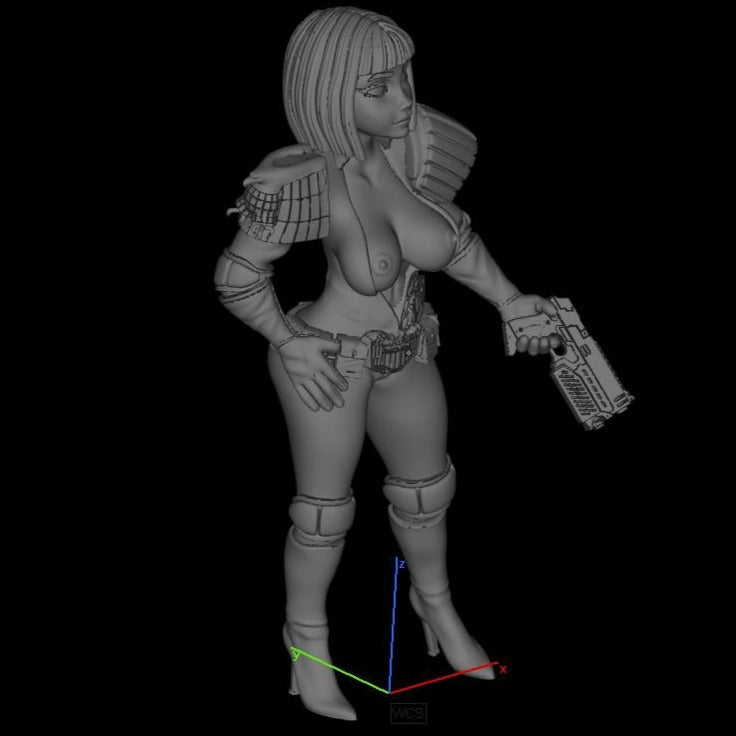 Cassandra Anderson Juge Dredd | Imprimé en 3D | Art amusant | Non peint