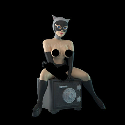 Catwoman 3D Printed NSFW Figurine Collectable Fun Art Unpainted by EmpireFigures