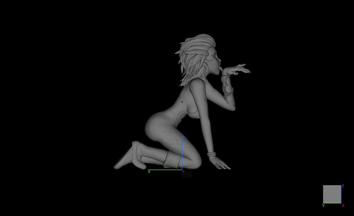 Cheetara ThunderCats| NSFW 3D gedruckt | Lustige Kunst | Unbemalt | Figur