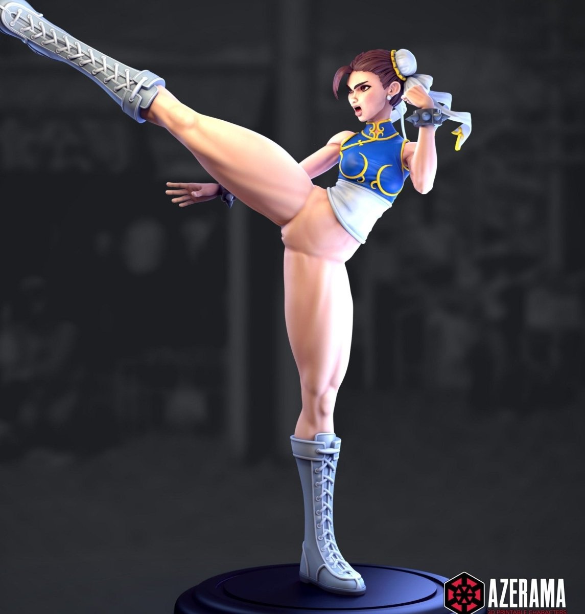 Chun-Li NSFW 3d Printed Resin Figurines Model Kit Fanart DIY by Azerama