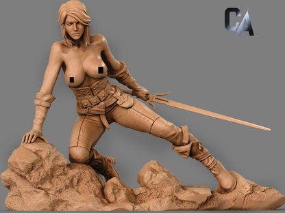 Ciri 3D Printed NSFW Figurine FunArt by ca_3d_art