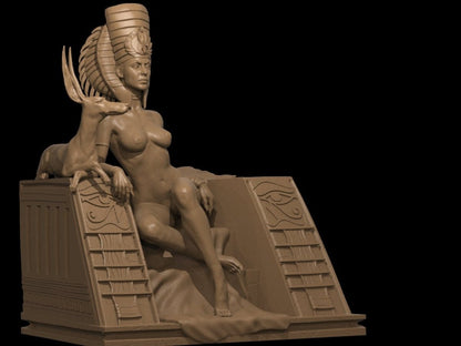 Cleopatra NSFW 3D Printed Miniature Fanart